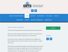 Tablet Screenshot of giftsforseniors.org